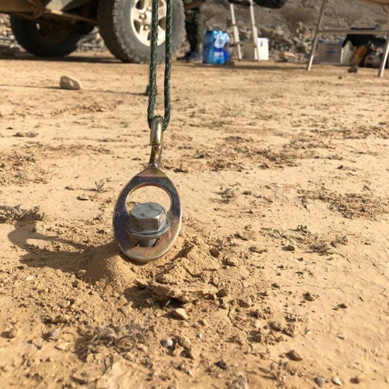 GroundGrabba Pro II stake anchors in loose ground with reliable performance