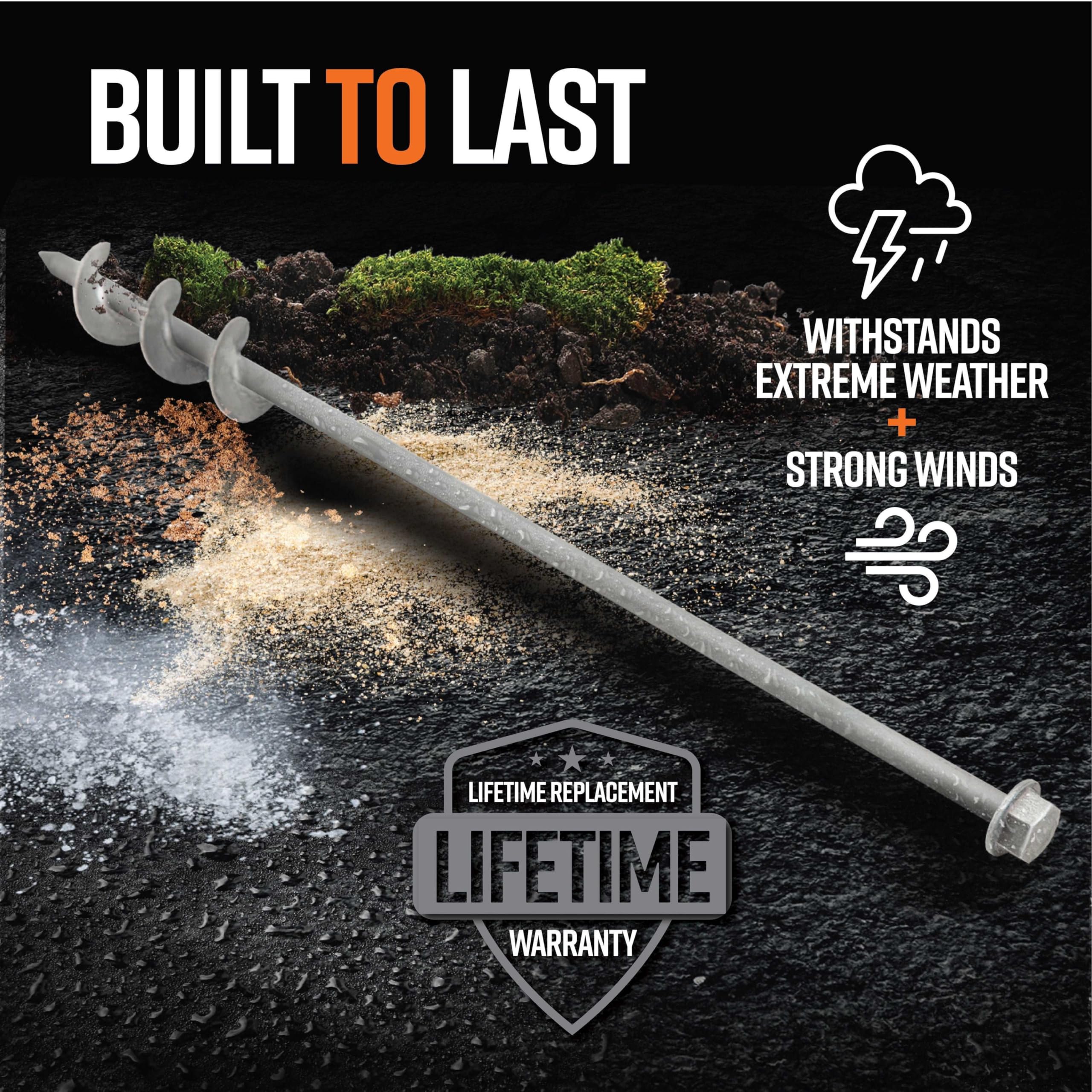 GroundGrabba Pro II provides secure ground hold in outdoor conditions