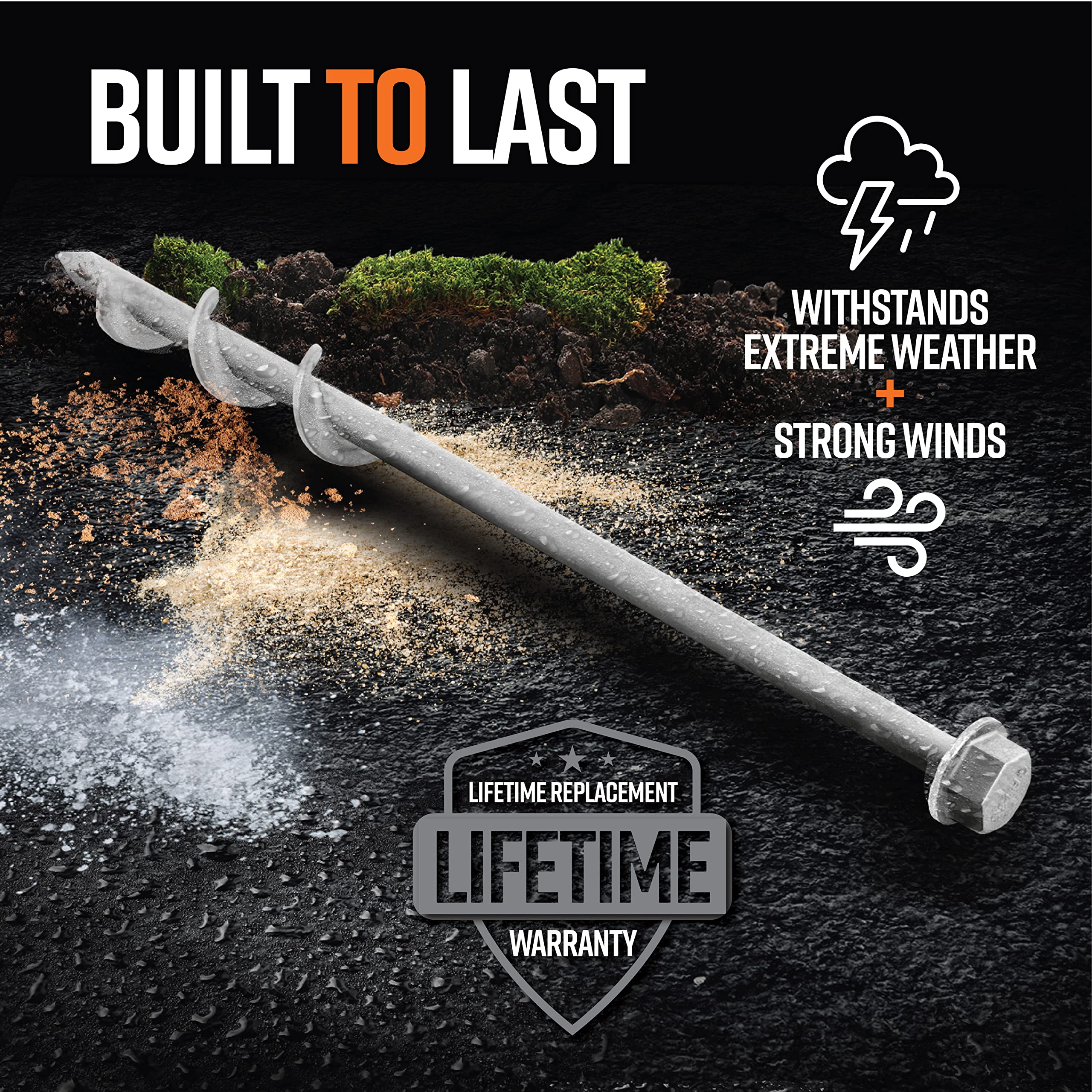 GROUNDGRABBA Pro 1 stake kit enables easy transport