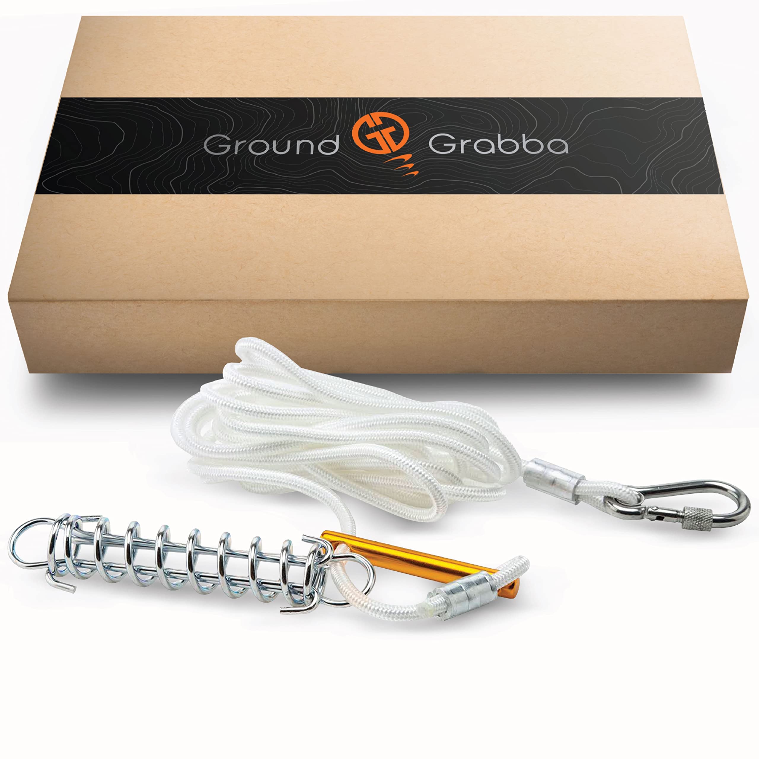 GroundGrabba single spring rope with carabiner setup for training versatility