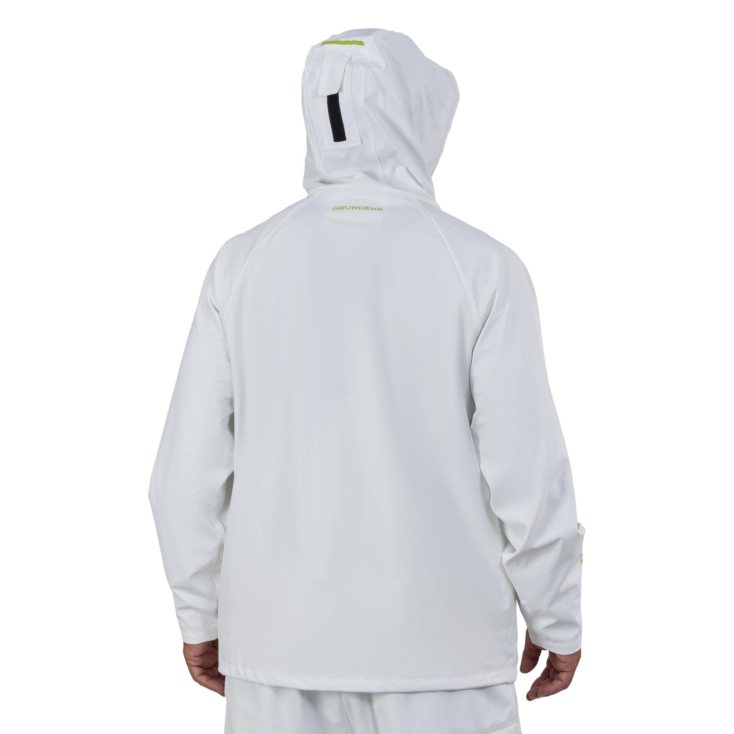 Grundéns Tourney Jacket fly fishing setup with secure zip pockets.