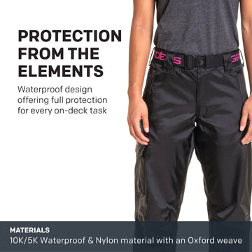 Grundéns Women's Weather Watch Pant showcasing durable nylon construction for long-lasting wear.