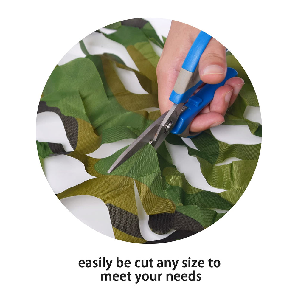 GRVCN camo netting 3-D leaf foliage adds natural texture without glare.