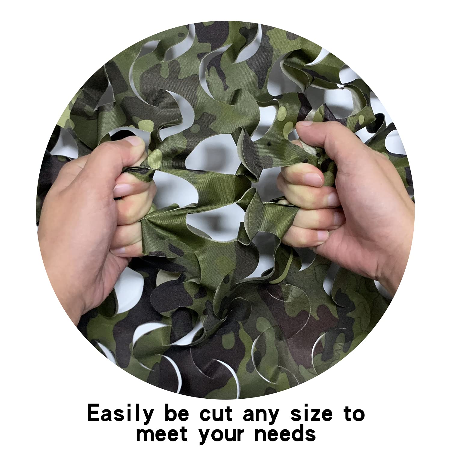 GRVCN camo netting durable glare-free finish reduces shine in field use.
