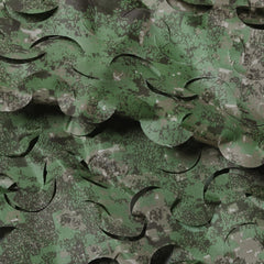 GRVCN camo netting field view shows mesh pattern suitable for concealment