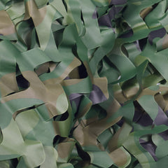 GRVCN camo netting hunting blind setup shows lightweight portability