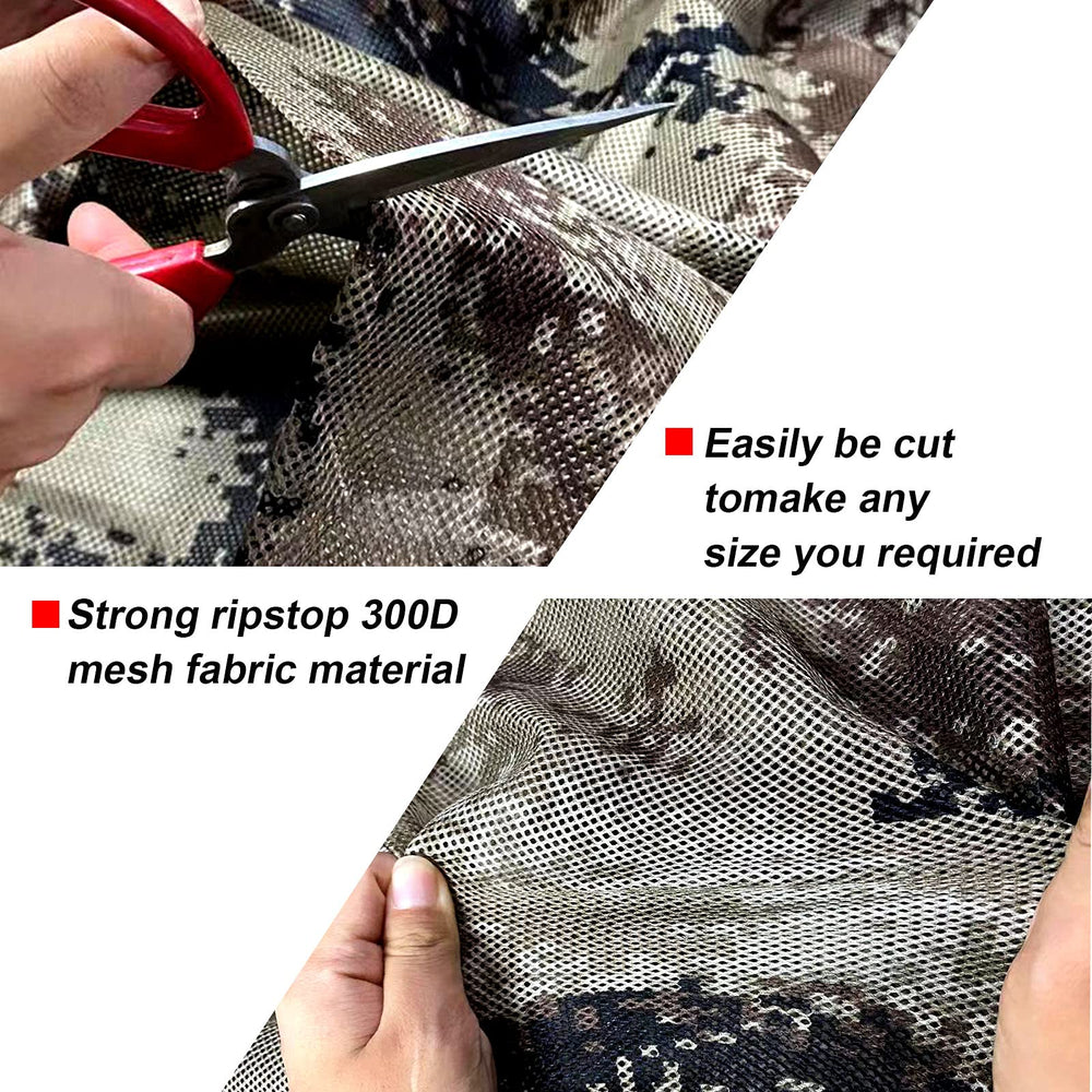 GRVCN camo burlap is silent and soft, reducing noise during setup and positioning.