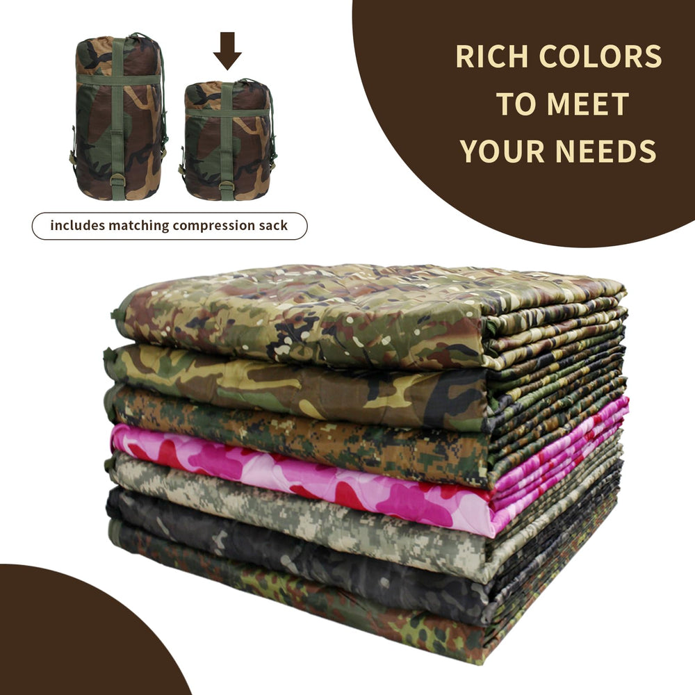 GRVCN military-blanket-compression-stuff-sack emphasizes compact carry for backpacking.