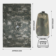 GRVCN poncho made from 210T ripstop for breathable comfort during outdoor use