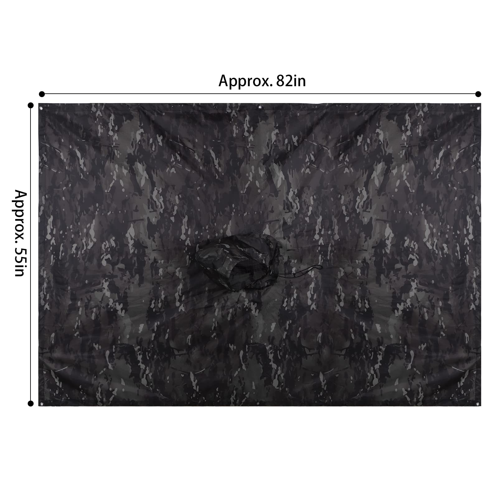 GRVCN waterproof poncho 210t ripstop demonstrates durable, lightweight protection.
