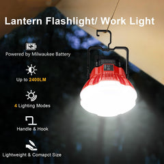 GRVODFRTA camping lantern delivers 24W, 49 LEDs for bright campsite illumination.