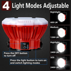 GRVODFRTA lantern features rotatable handle and hidden hooks for versatile setup.