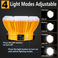 GRVODFRTA lantern rotatable head lets you aim light precisely.