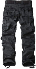 GSGGIG fleece-lined hiking pants back pocket demonstrates secure storage during outdoor tasks.