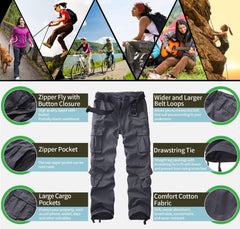 GSGGIG camo cargo pants highlighting rugged ripstop fabric for outdoor adventures.