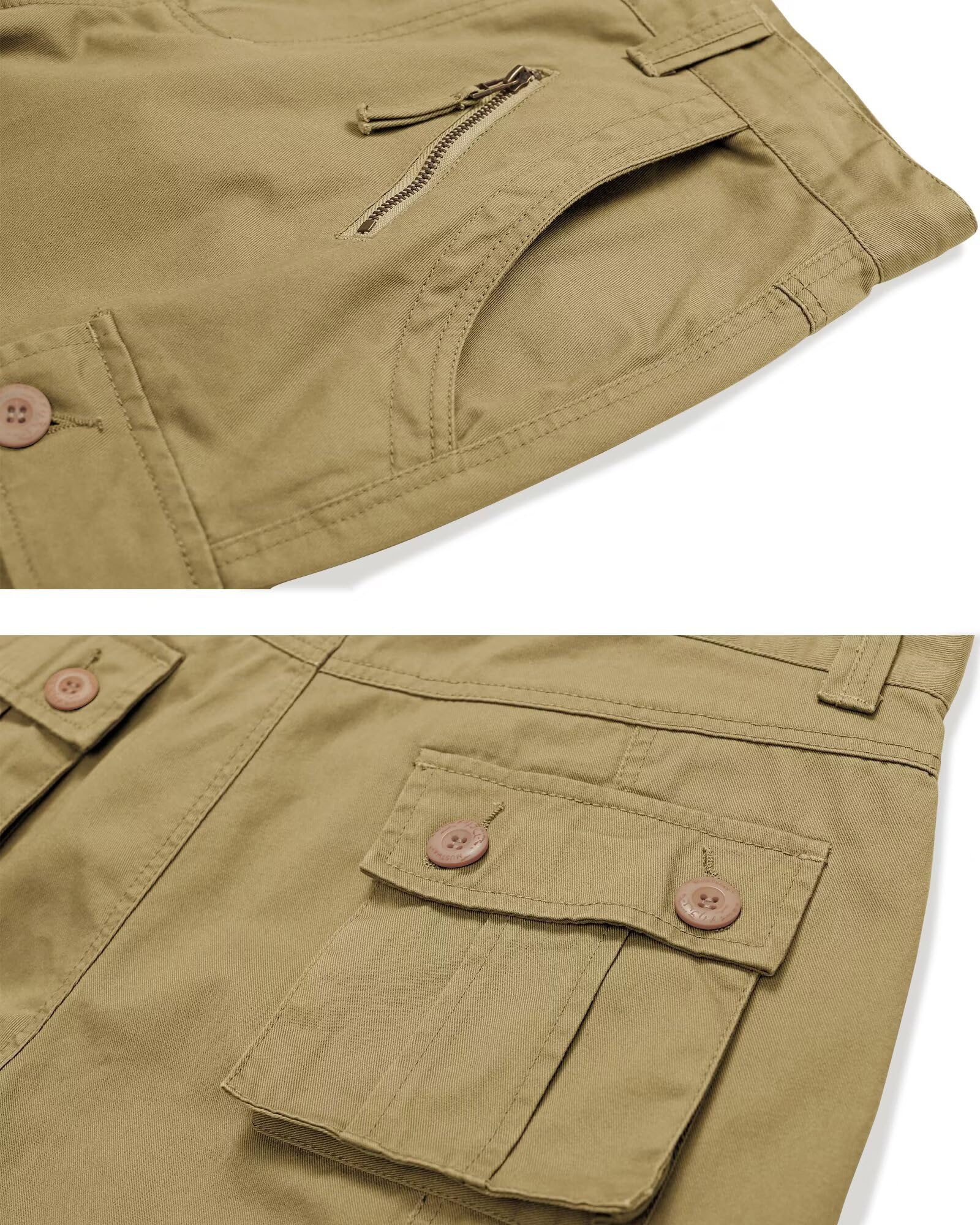 GSGGIG women's cargo pants wear-test model demonstrating comfortable movement