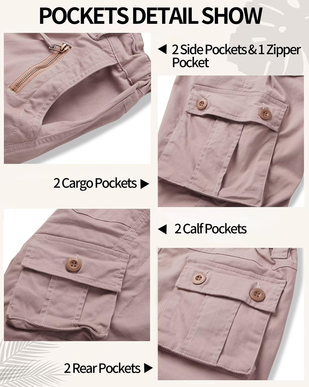 GSGGIG camo pants back pockets close-up ideal for casual outdoor storage.