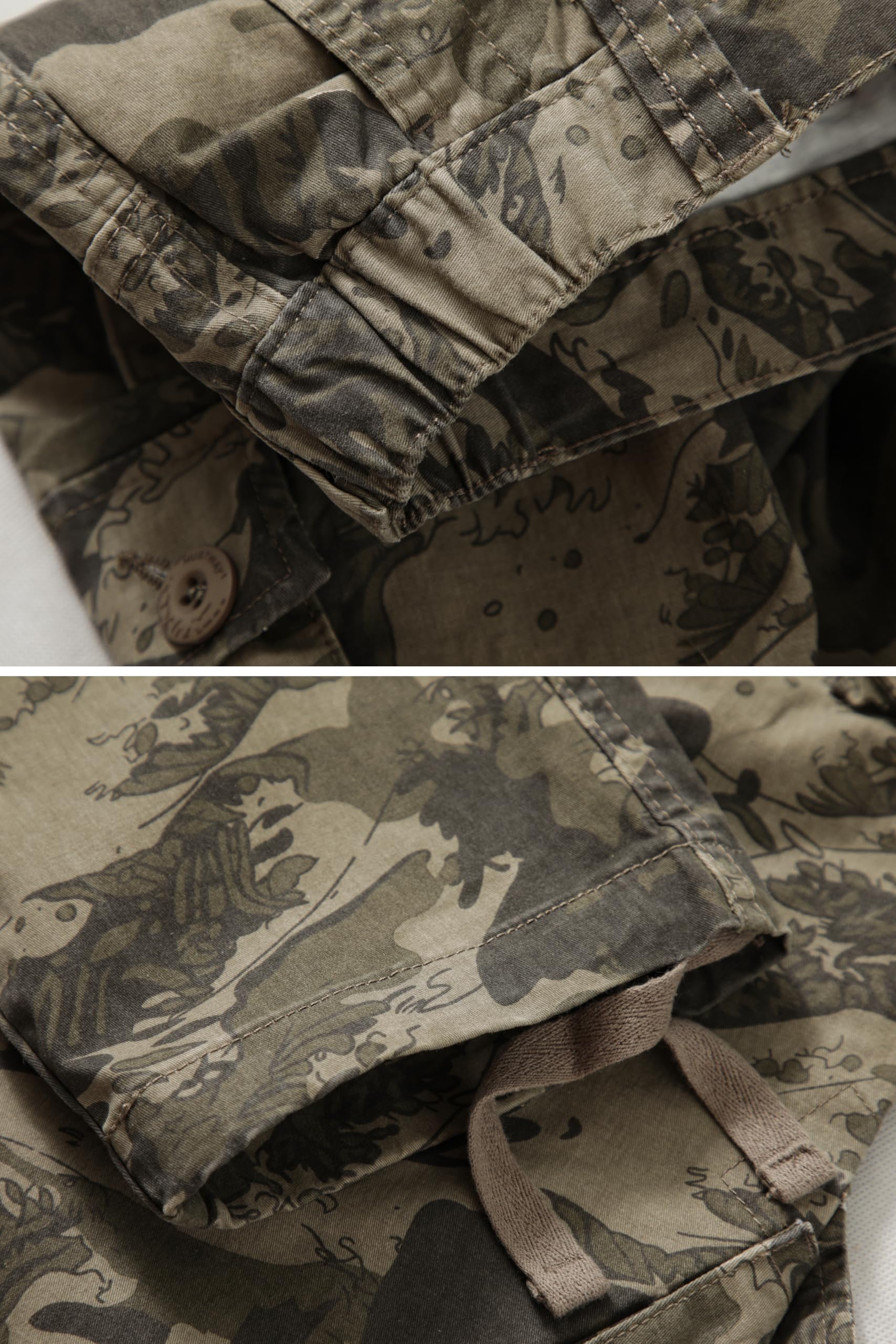 GSGGIG Womens Cargo Pants fabric closeup highlights durable ripstop material
