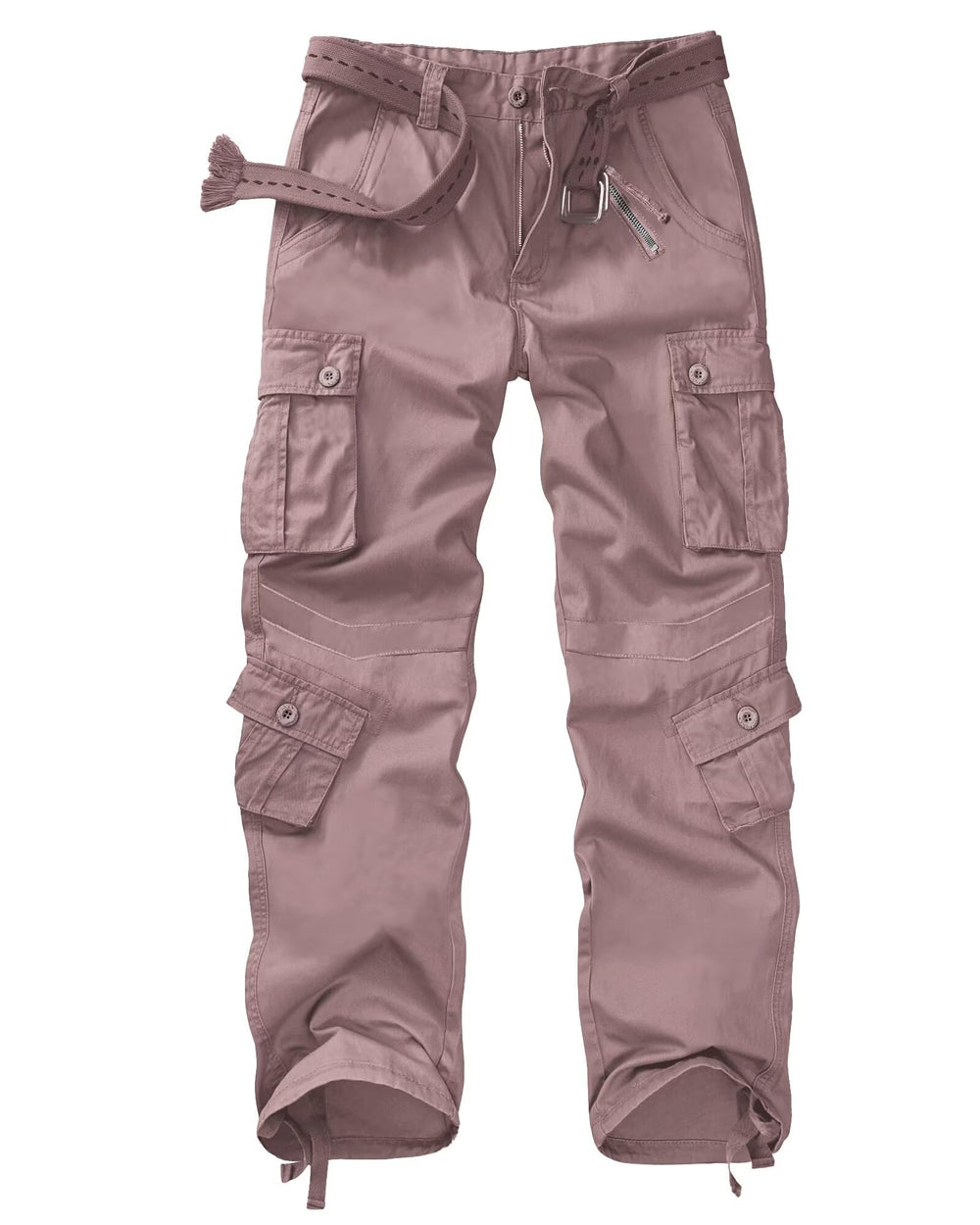 GSGGIG women's cargo pants front view with nine-pocket layout for outdoor use.