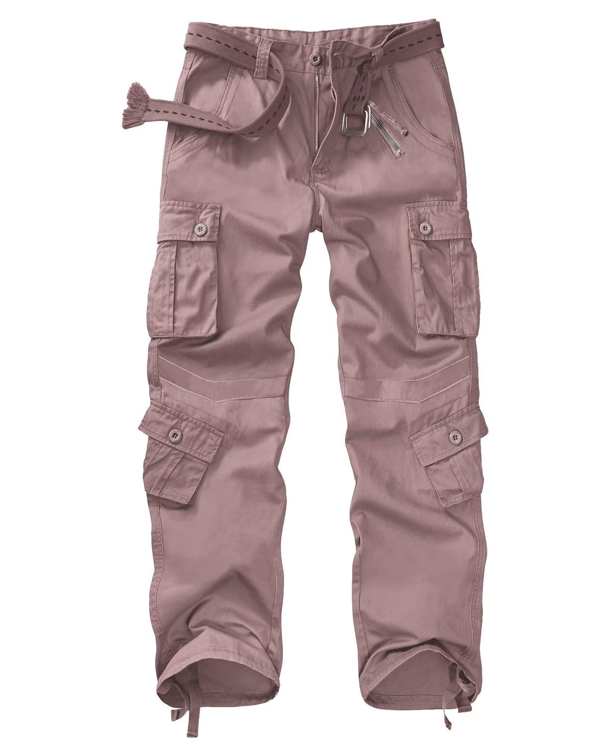 GSGGIG women's cargo pants front view with nine-pocket layout for outdoor use.