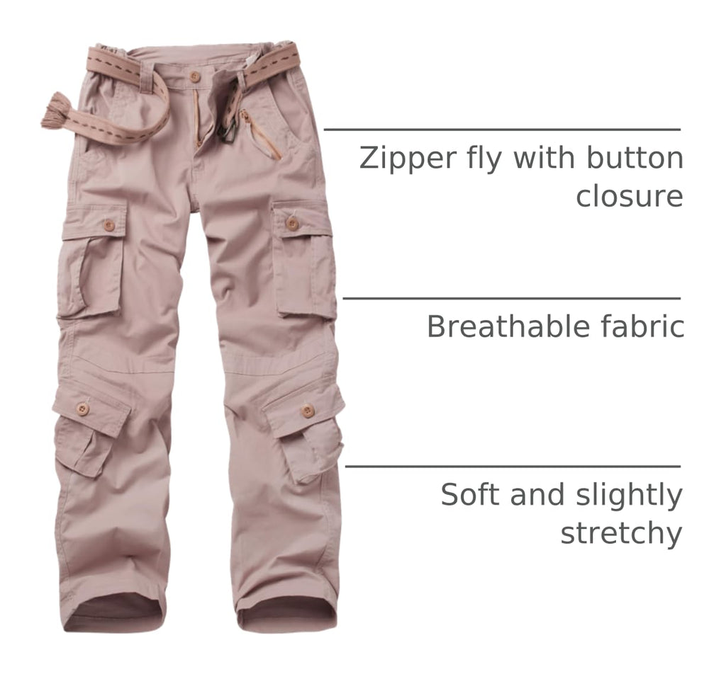 GSGGIG women's cargo pants pocket layout highlights card pocket and cargo pockets.