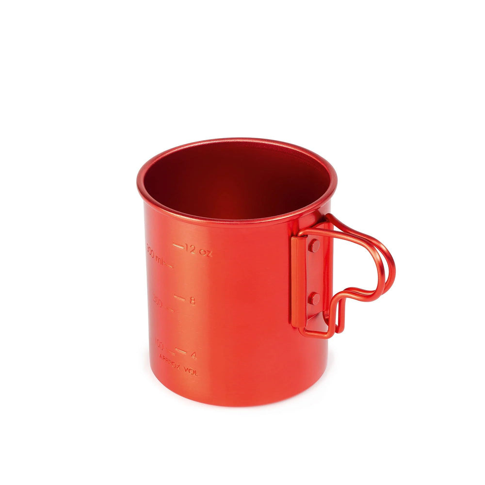 GSI Outdoors Bugaboo Cup with folding handles for easy packing and camp use.