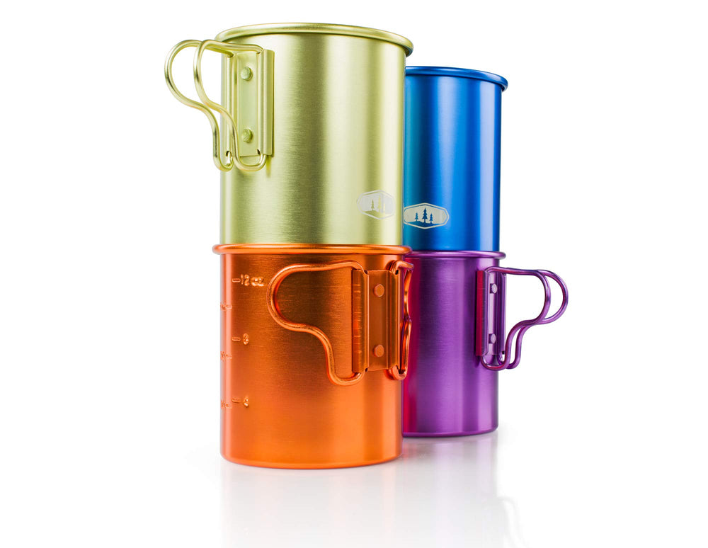GSI Outdoors Bugaboo Cup 14oz in durable aluminum for rugged trail use