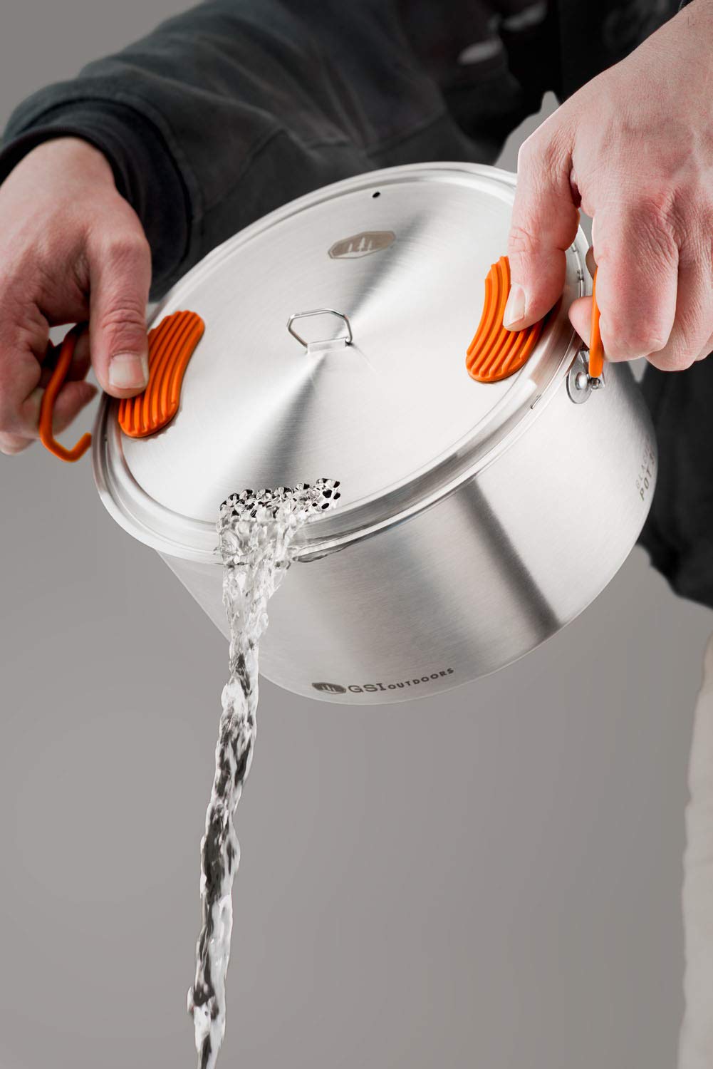 GSI Outdoors Glacier Base Camper durable stainless steel stands up to rugged trips.