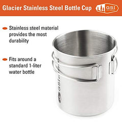 GSI Outdoors Glacier Stainless Cup doubles as pot for ramen on trail.