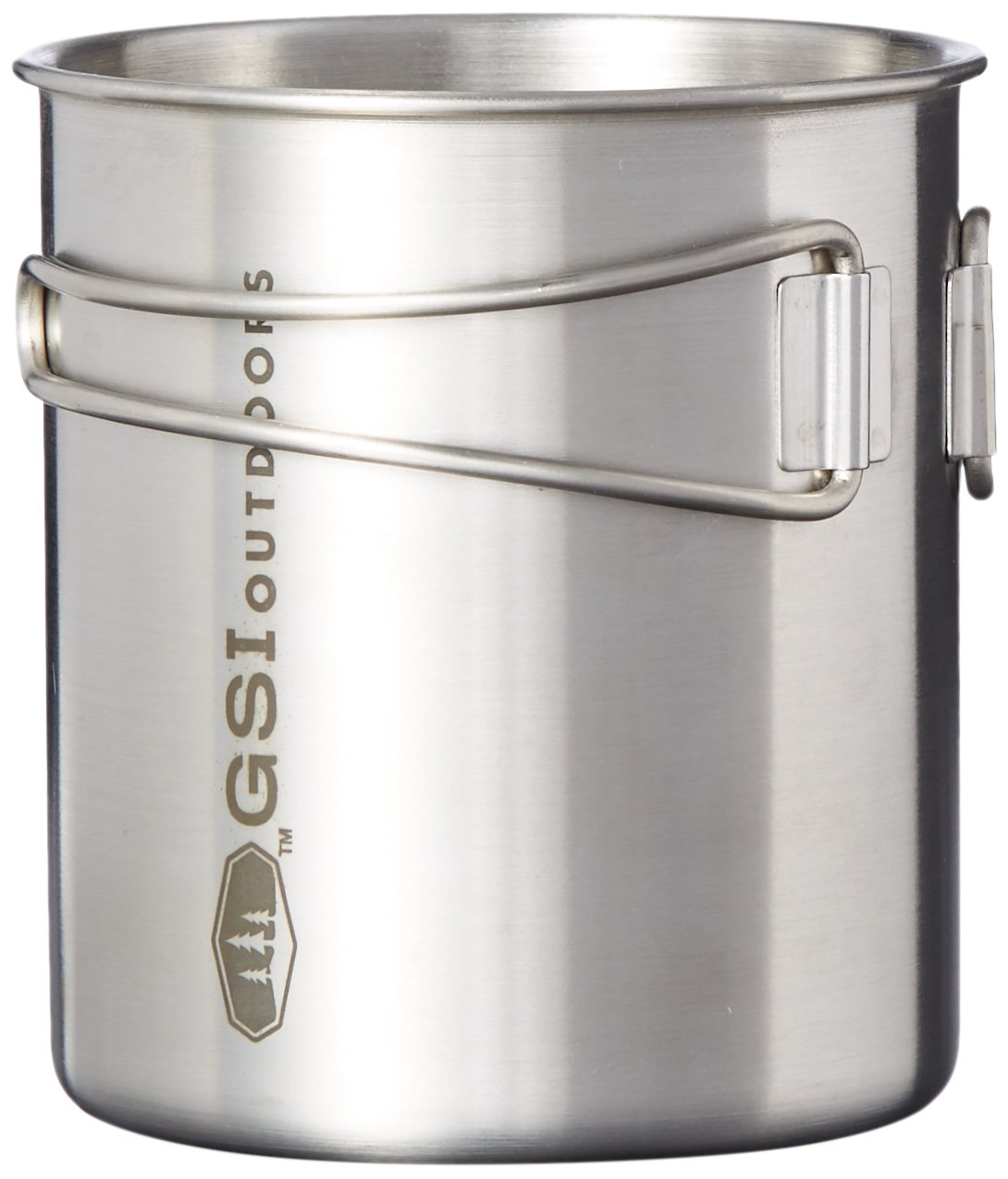 GSI Outdoors Glacier Stainless Cup heats liquids quickly with durable, rust-resistant steel.