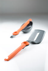 GSI Outdoors pivot spatula supports quick tool rotation for organized cooking.