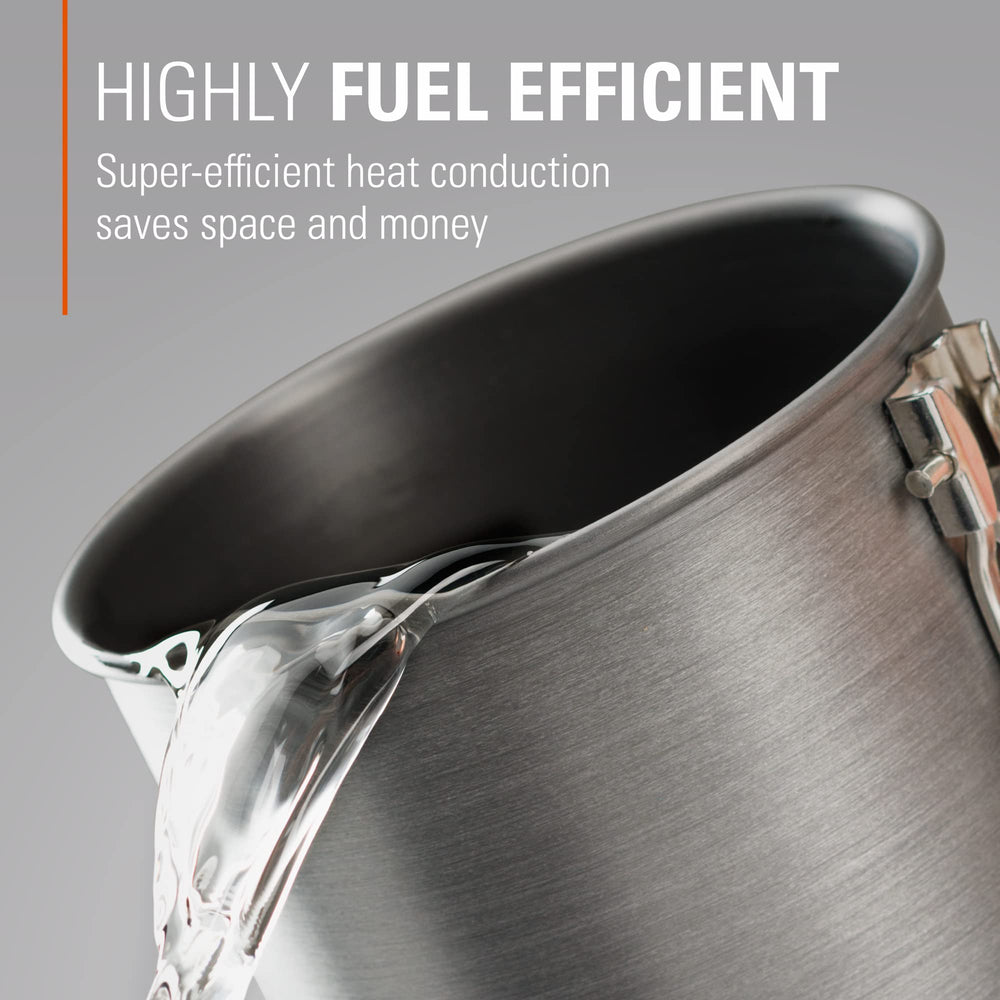 GSI Outdoors Halulite Boiler molded-in graduations for precise measures.
