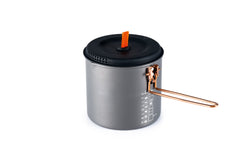 GSI Outdoors Halulite Dualist lid and utensils enabling quick meals on trail.