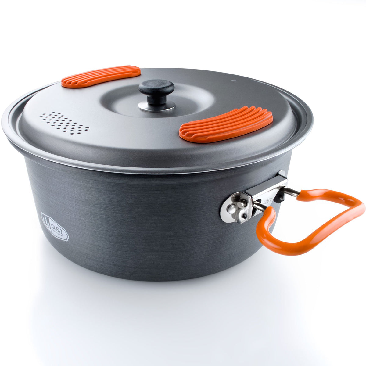 GSI Outdoors Halulite pot 2L front view for compact camping meals