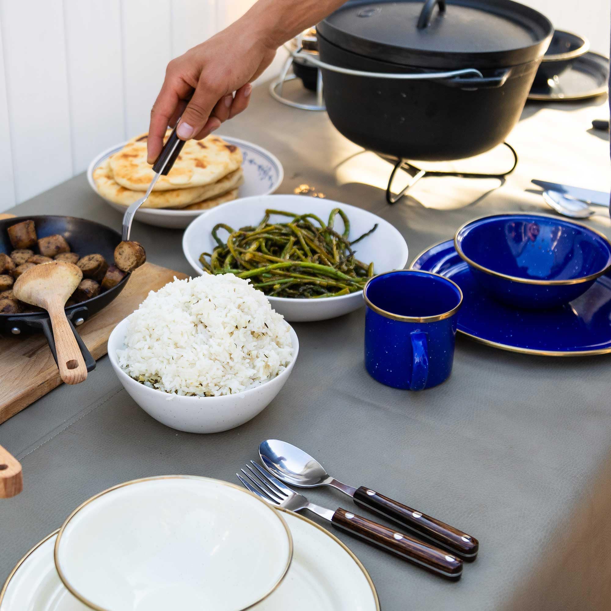 GSI Outdoors Mesa enamelware suitable for indoor and outdoor dining