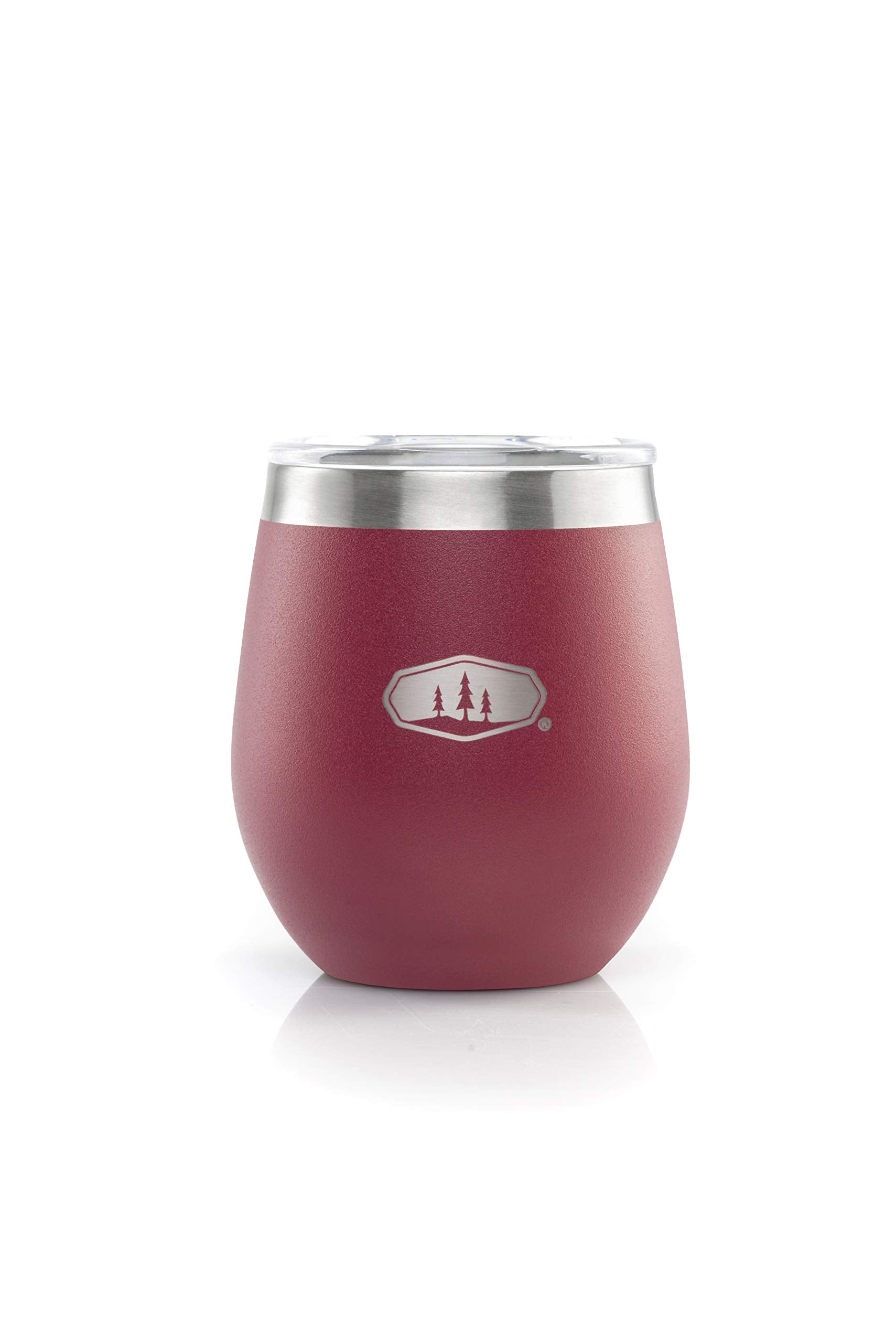 GSI Outdoors non-slip base stabilizes the Cabernet glass on uneven surfaces.