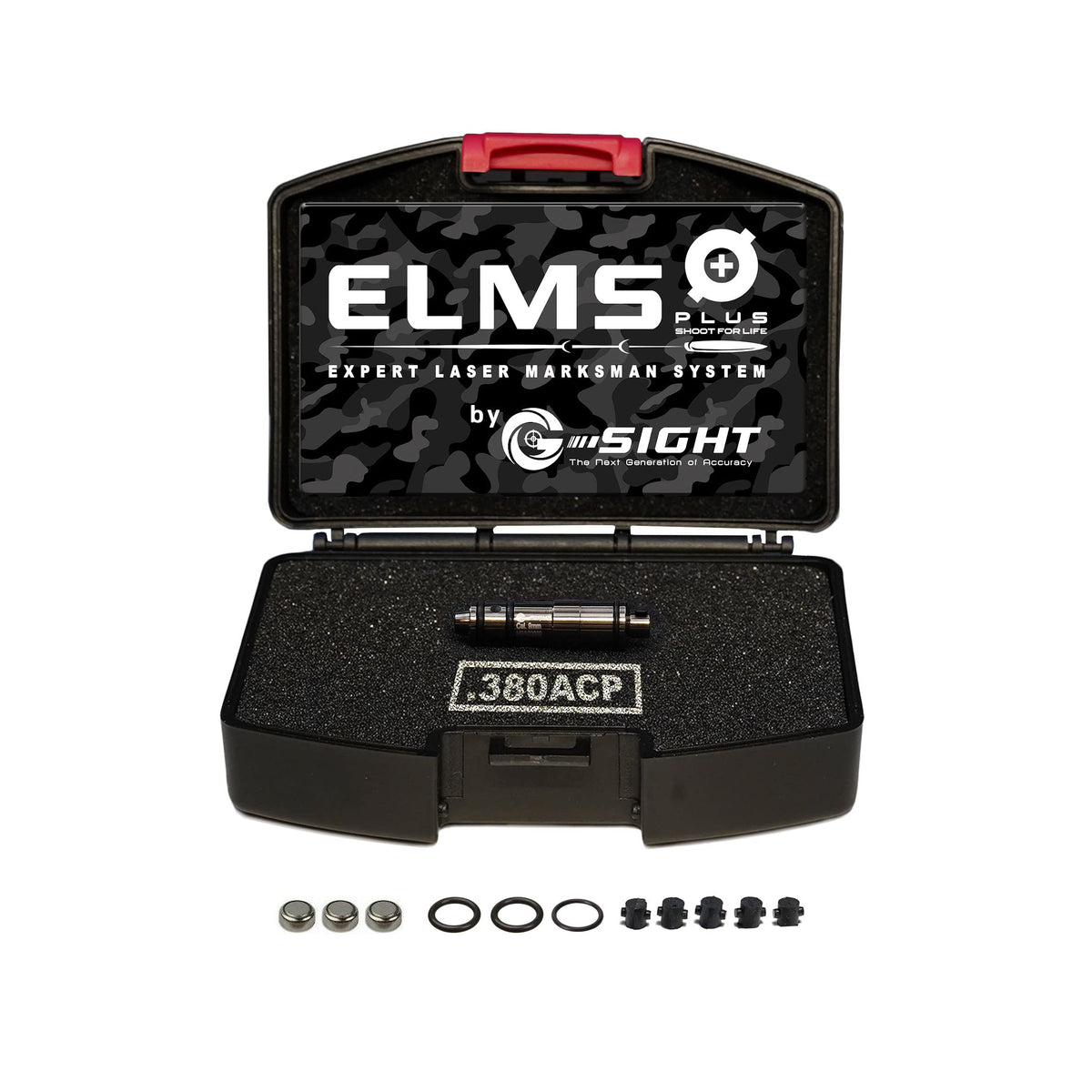 G-Sight ELMS Plus cartridge close-up showing the replaceable strike pad for consistent dry-fire practice.