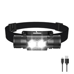 Gsvyaniv headlamp charging port demonstrates easy Type-C recharge for on-the-go lighting.