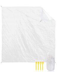 Gsypo Beach Blanket Waterproof 95x80 spread on sand, dries quickly for beach days