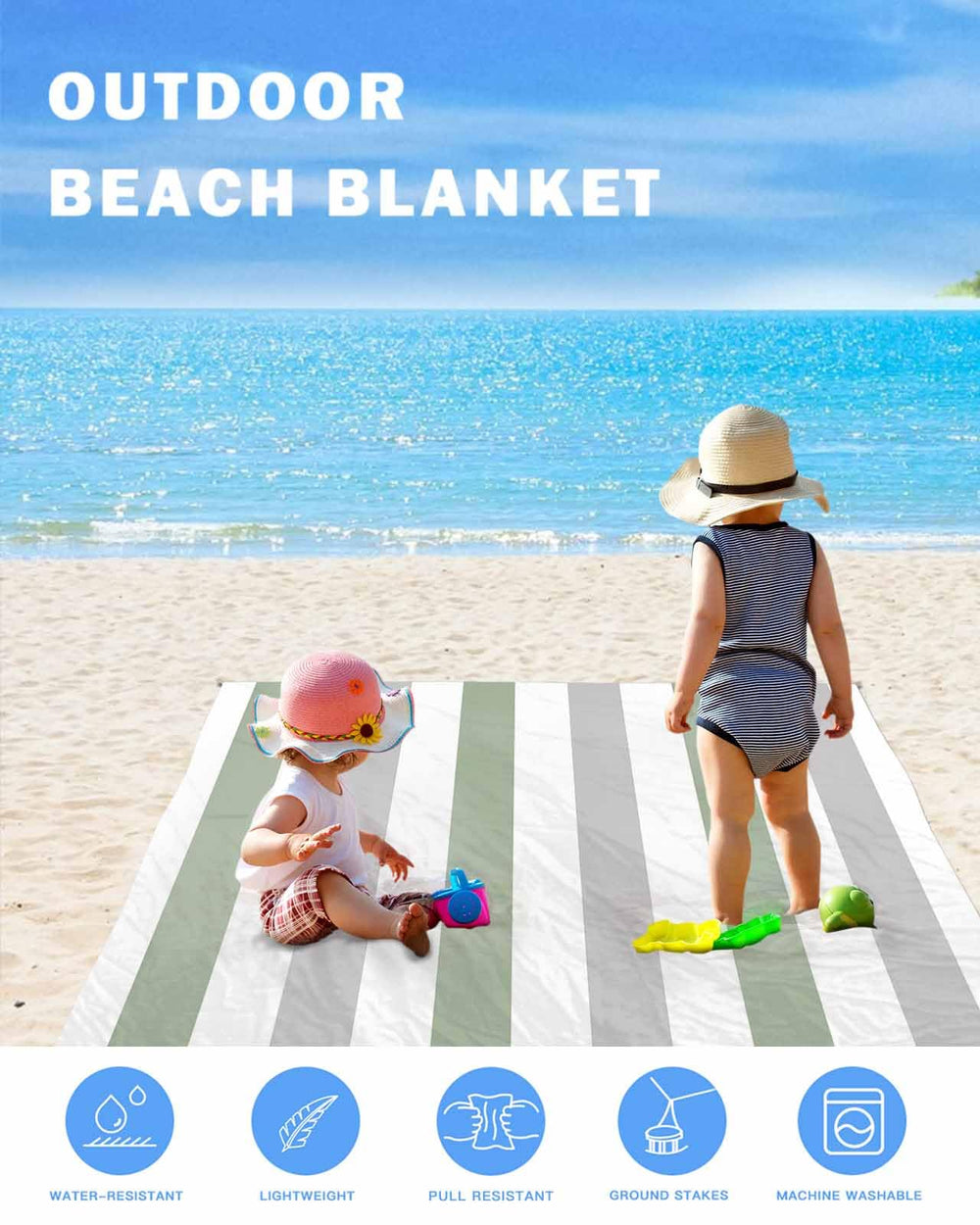 Gsypo wind-resistant blanket stays in place on breezy days.
