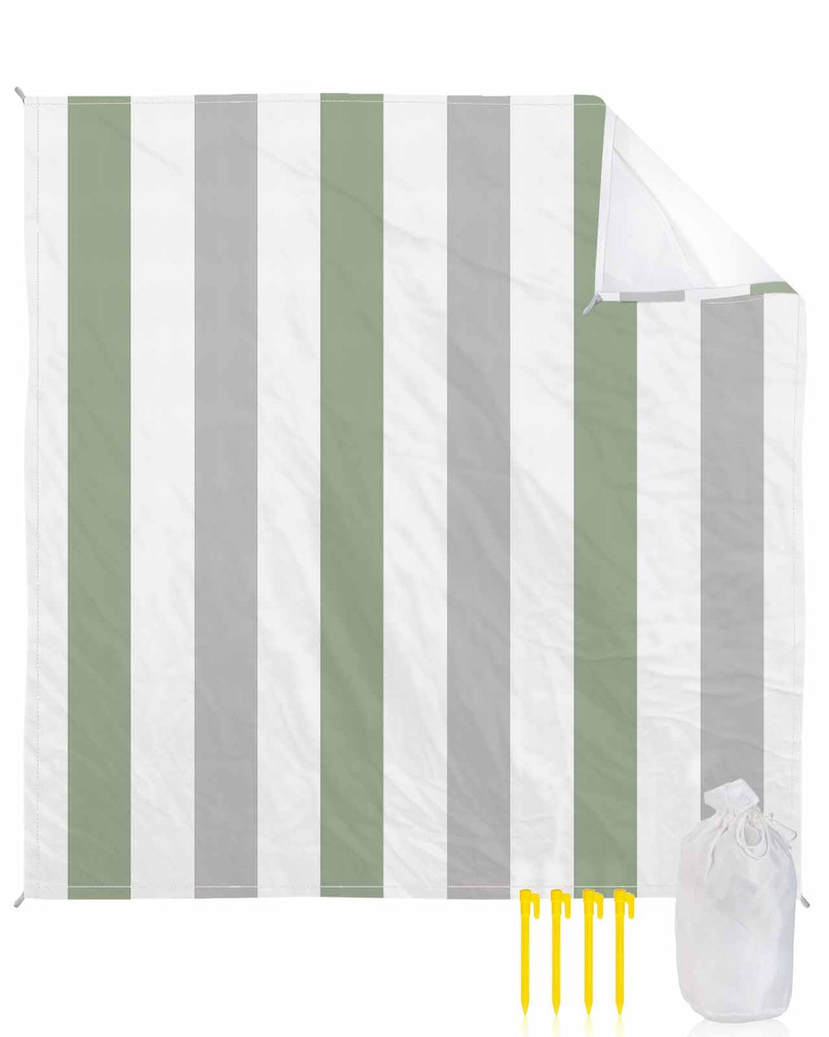 Gsypo Modern Art Beach Blanket waterproof surface keeps you dry on damp sand.