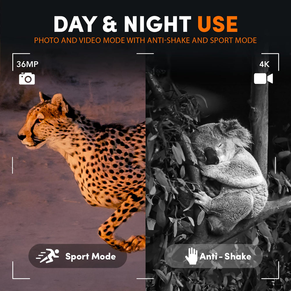 GTHUNDER 4K night vision binoculars 3.2-inch screen for in-field playback.