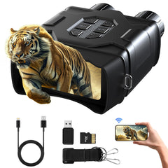 GTHUNDER digital night vision goggles on a tripod for stable, real-time observation in darkness
