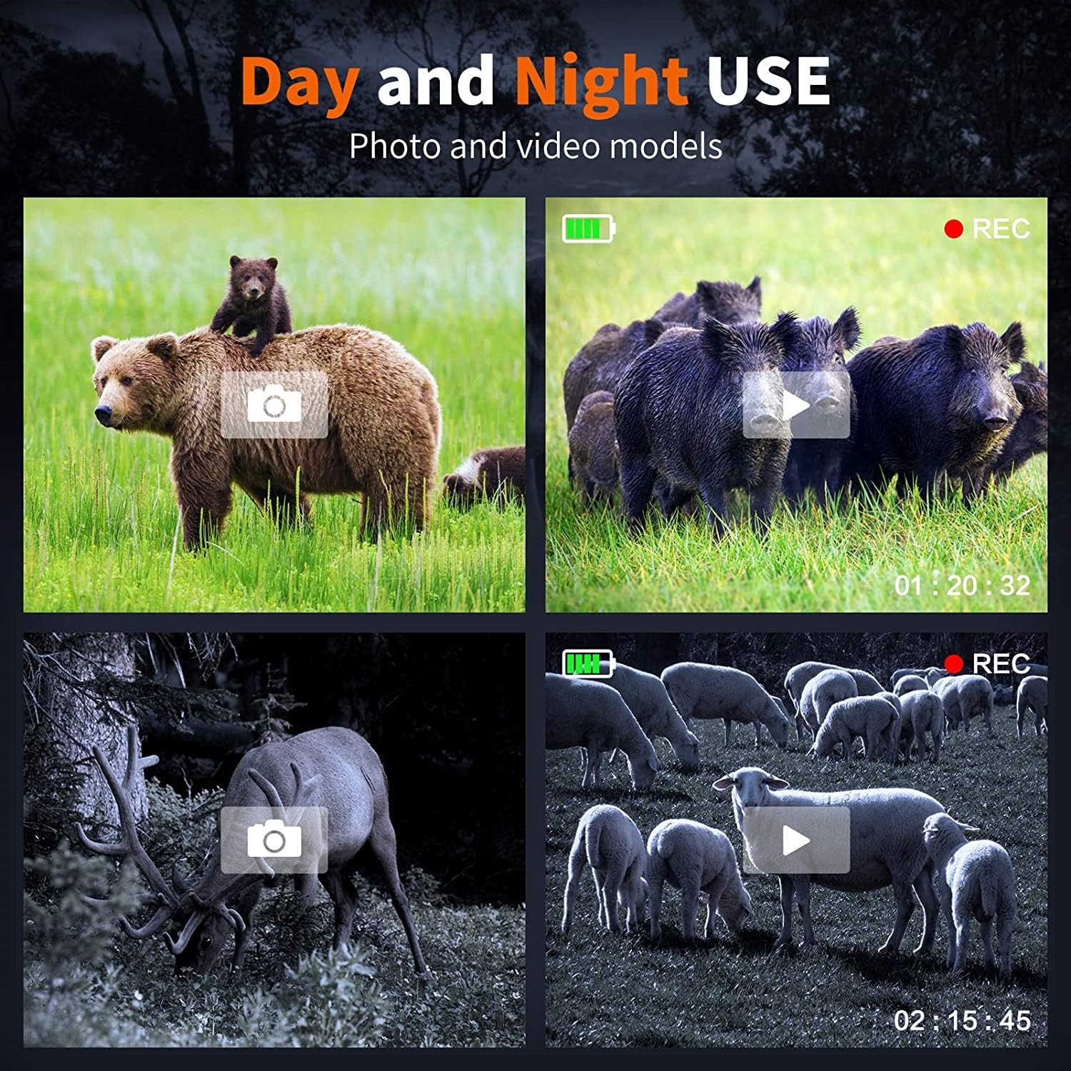 GTHUNDER Night Vision Goggles with IP56 rugged design withstands dust and rain.