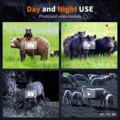 GTHUNDER Night Vision Goggles with IP56 rugged design withstands dust and rain.
