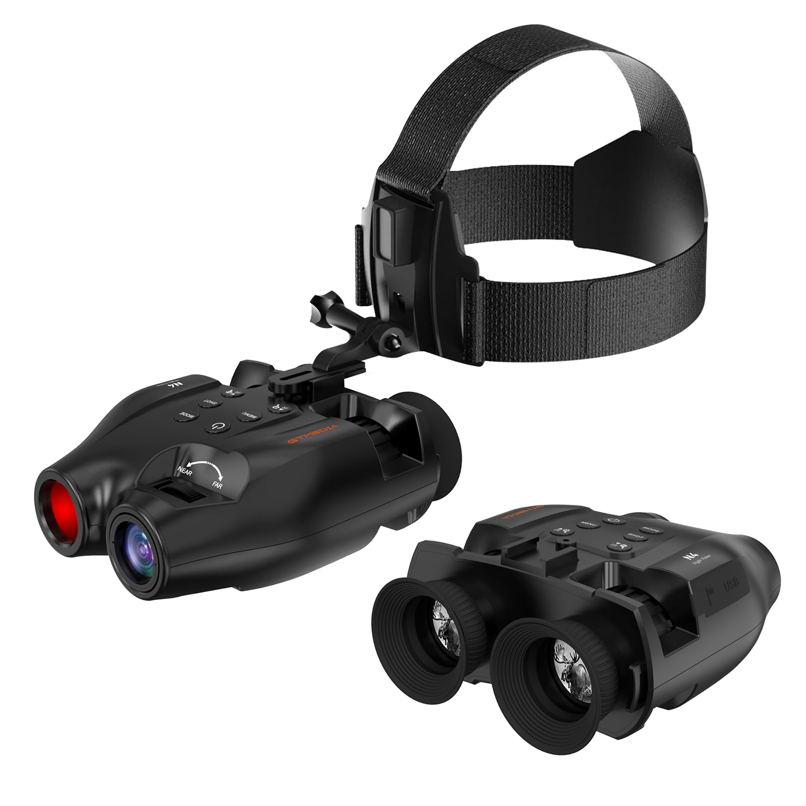 GTMEDIA night vision goggles head-mounted on for hands-free outdoor observation