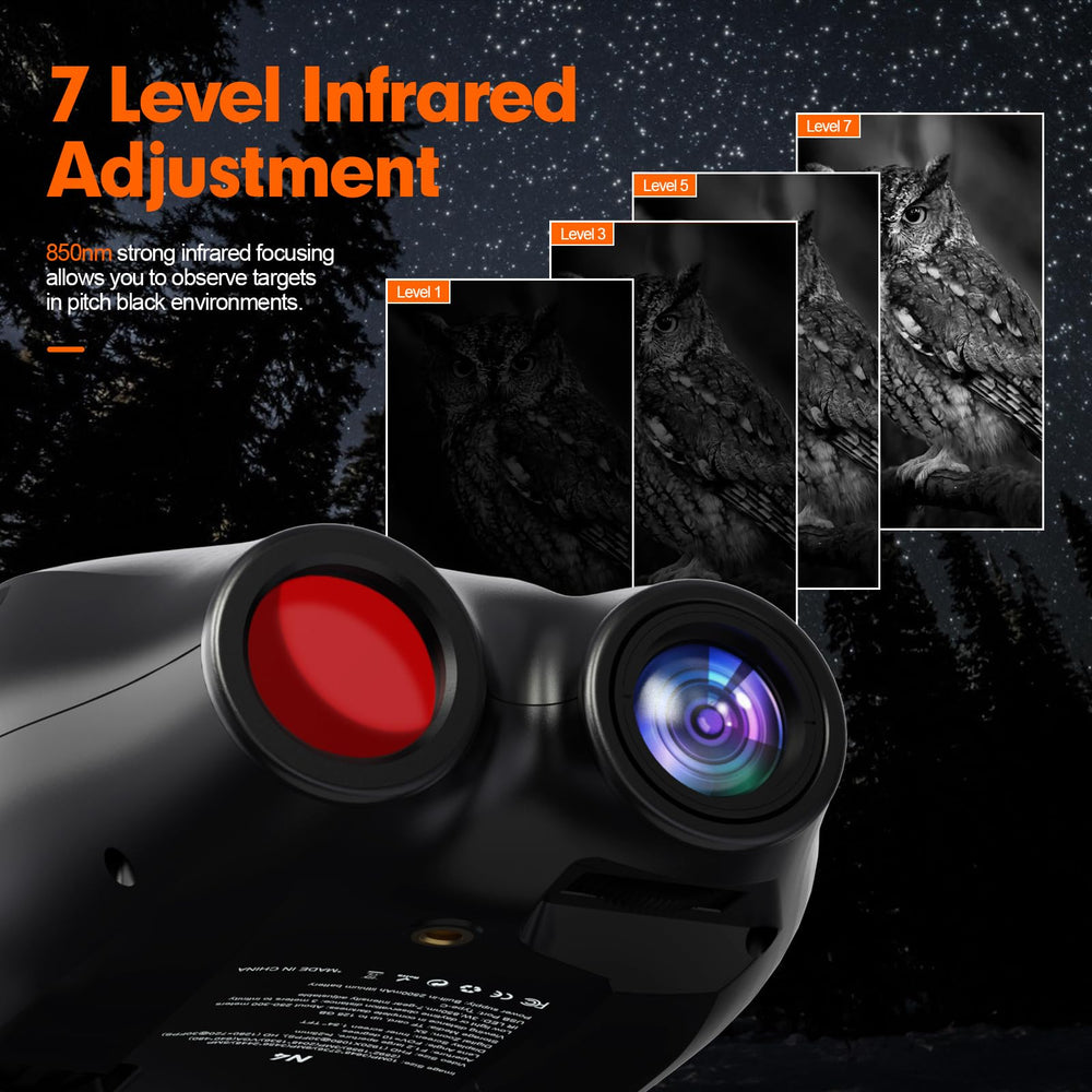GTMEDIA night vision goggles Type-C charging for quick recharging
