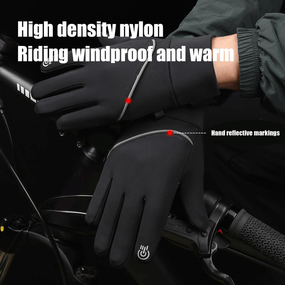 GUANGLU heated gloves fleece lining traps heat for cozy warmth.
