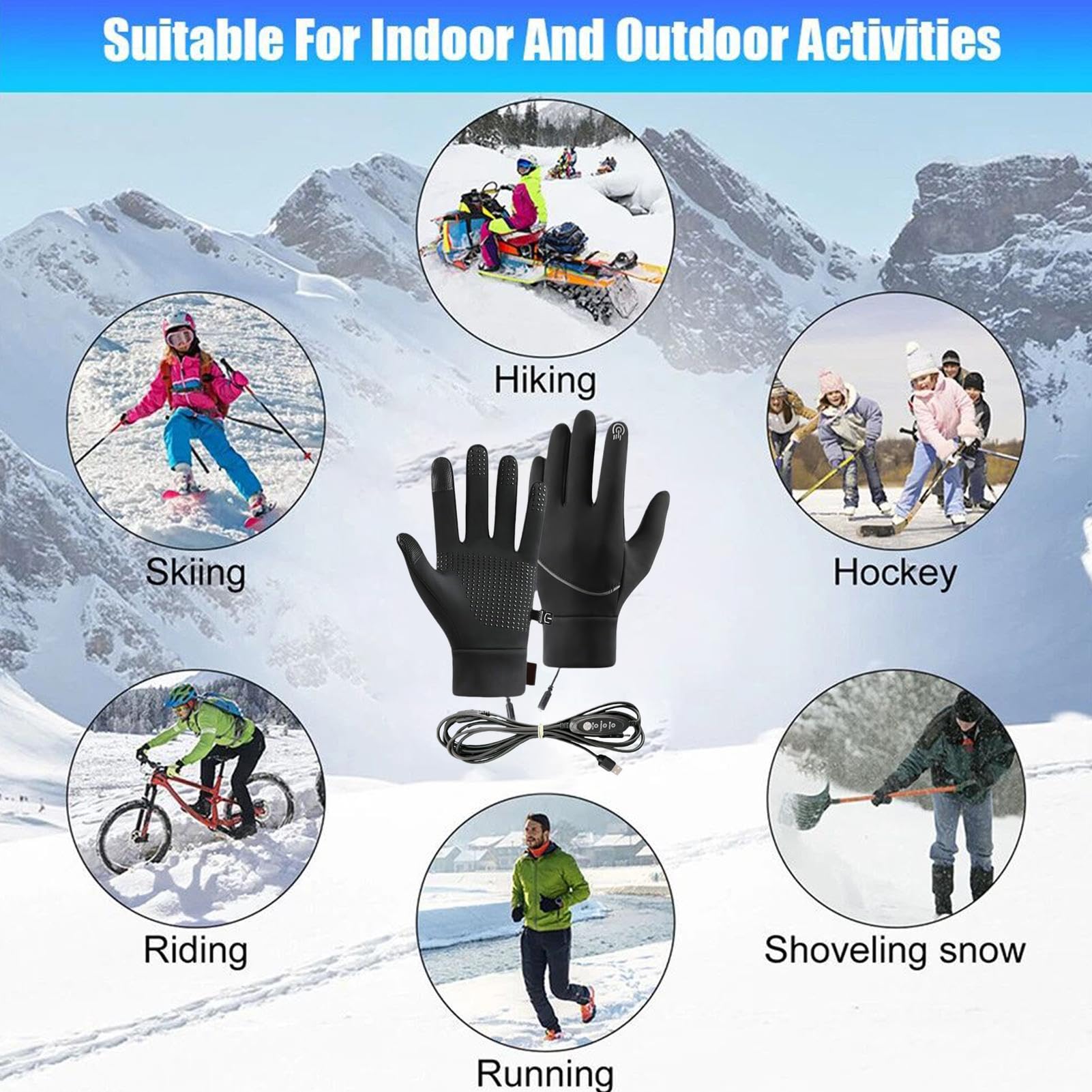 GUANGLU heated gloves come in gift packaging for winter holidays.