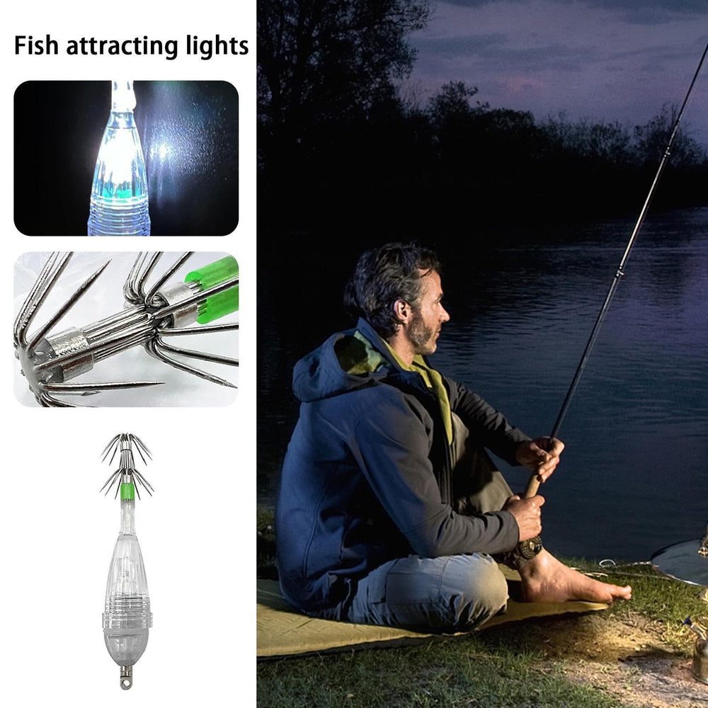 GUANGLU LED Luminouse squid jig hook no batteries required, ready to use